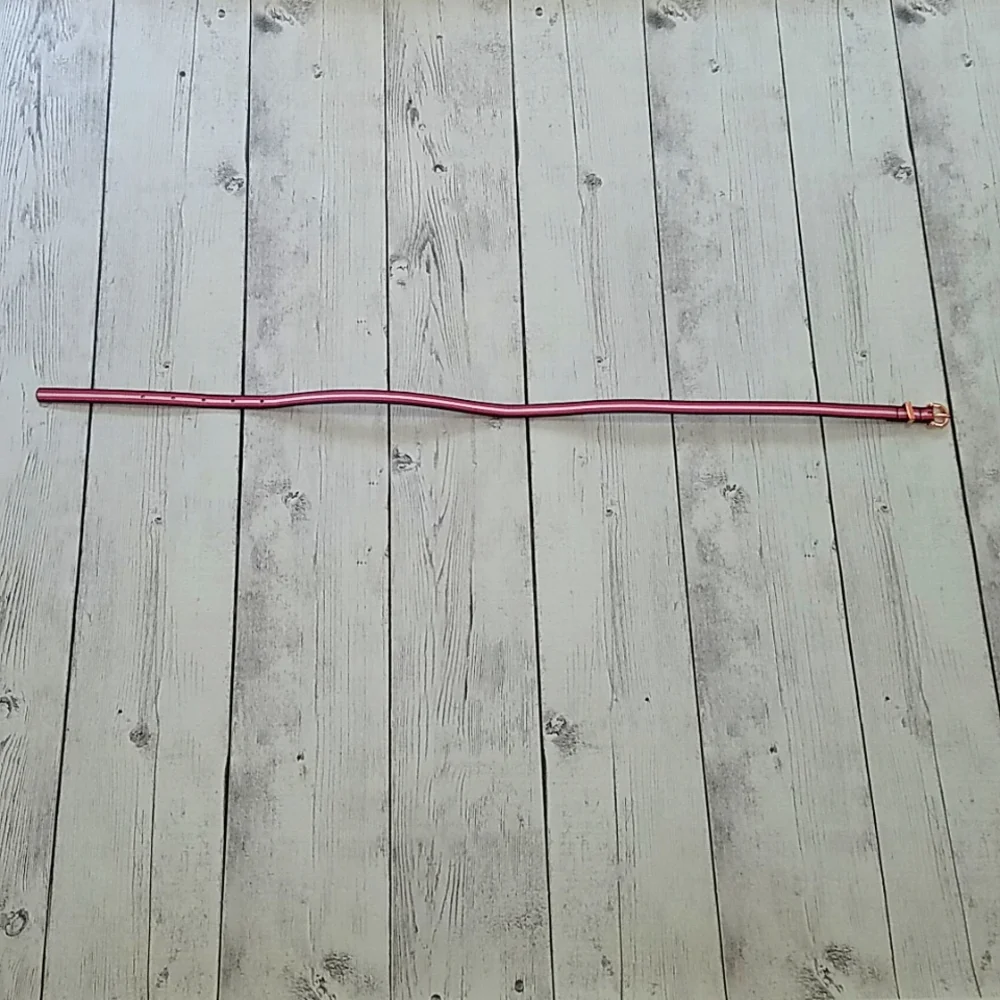 Old Navy Pink/white striped girls belt size small